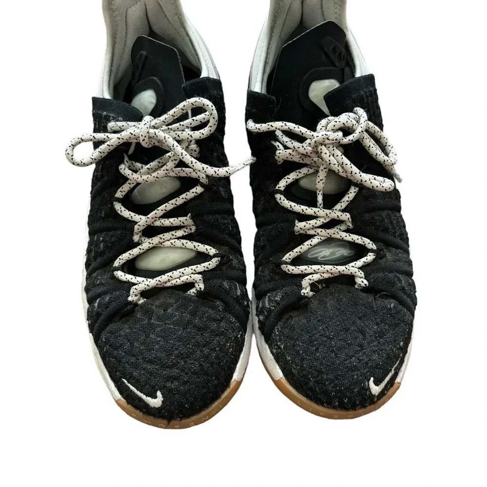 Nike Lebron 18 gs Basketball Shoes Black White Gum Size 5.5Y or 7.5W